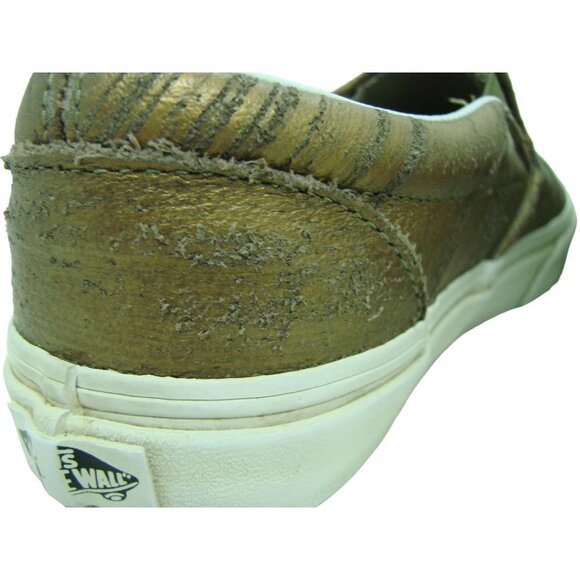 Vans Brushed Metallic Gold Skateboard Shoes Off the Wall Unisex Men 5.5/Wo's 7.0 - Picture 5 of 11